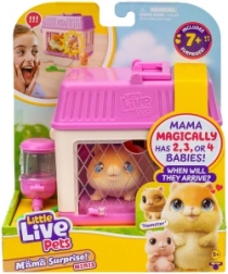 Little Live Pets Mini Mama Hamster with Surprise Babies in a House