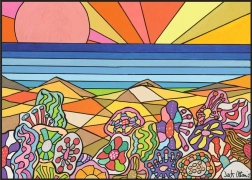 Puzzle Stone Flowers in Hawaii 1000 Pieces