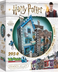3D-puzzel WREBBIT HARRY POTTER: Ollivanders toverstokwinkel en Scribbulus – 295 stukjes
