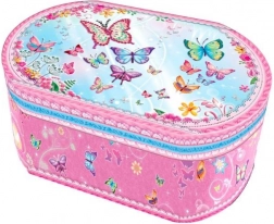 Boîte à musique ovale - papillons Pecoware