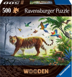 Houten puzzel Tijger in de jungle 500 stukjes RAVENSBURGER