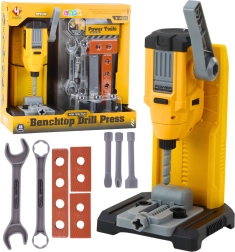 Kinder tafel-werkbankset met boormachine en gereedschap, 18-delig