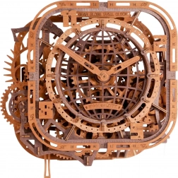houten 3D-puzzel WOODEN CITY wandklok Gear Globe