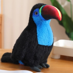 Plush Toucan – Blue, 35 cm