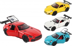 Metal car with opening doors 12 cm