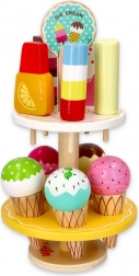 Kiosque en bois avec glaces pour enfants