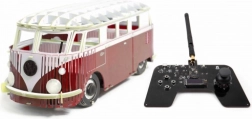RC minibus rood – bouwset model Volkswagen Transporter T1 zonder lijmen