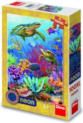 Puzzel onderwaterwereld neon
