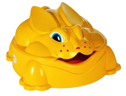 Zandbak Konijn geel met deksel