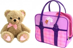 CUTEKINS plush teddy bear with handbag for kids