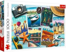 Puzzle 1000 pièces – Cartes postales de vacances