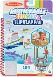PAW PATROL herpositioneerbare stickers flip-flap – missie in de baai