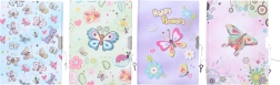herinneringsboek Vlinder met slot 13x18 cm