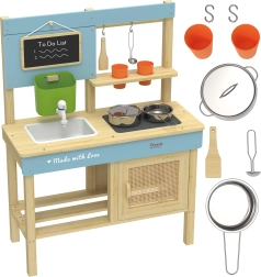 Grande cuisine extérieure en bois XXL avec accessoires CLASSIC WORLD