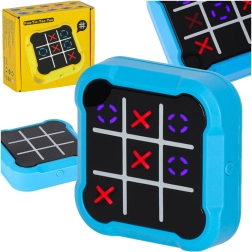 Jeu de poche Tic Tac Toe en couleur bleue