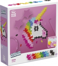 Plus Plus Puzzel volgens nummers - Eenhoorn 250 stuks