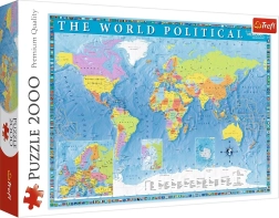 Puzzel 2000 stukjes – politieke wereldkaart