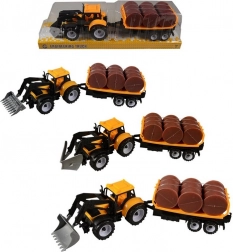 Tractor met aanhanger met wrijvingsmotor