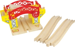 Pont-levis en bois pour circuit de train