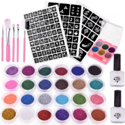 Large Glitter Tattoo Set