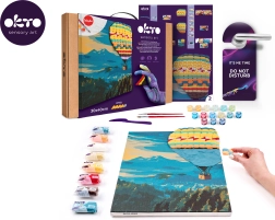 OKTO painting Painting and 3D Modeling Hot Air Balloon Flight 30 × 40 cm