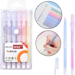 Gel Pen Set with Intense Colors, 12 pcs