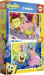 Puzzel SpongeBob 2x48 stukjes