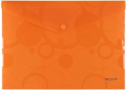 Documentenmap met drukknoop A4 oranje NEO COLORI