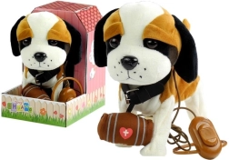 Interactive St. Bernard on a Leash with Kennel