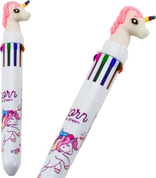 Multicolor Unicorn Pen Automatic White