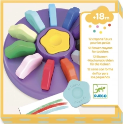 DJECO flower-shaped crayons for the little ones