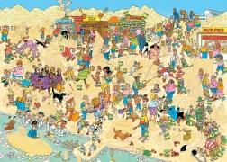 Puzzel Zandsculpturen 1000 stukjes van Jan van Haasteren