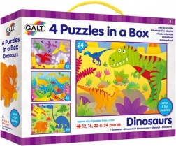 Galt puzzel In het land van de dinosaurussen 4-in-1 (12–24 stukjes)
