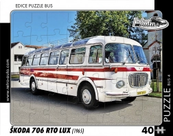 Puzzel retrobus Škoda 706 RTO LUX 40 stukjes