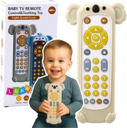 Interactive Kids’ Remote Control with Koala Silicone Case, Beige