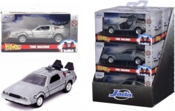 Metal model car Back to the Future DeLorean Time Machine 1:32 with opening doors