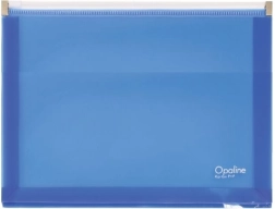 Documentenhoes met rits A4 blauw