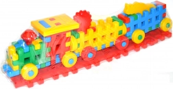 Plastic train construction set