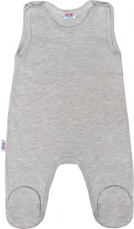 baby footed romper New Baby Classic II grey