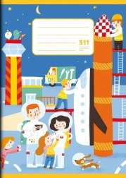 Schoolschrift A5 met hulplijn Ruimte