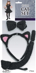 Ensemble d’accessoires pour enfants à motif chat