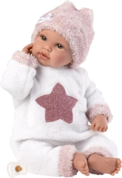 LLORENS New Born realistische pratende pop met zacht lichaam 36 cm