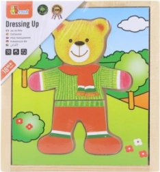 Wooden Puzzle VIGA Dress the Bear