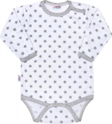 baby bodysuit New Baby Classic II grey with stars