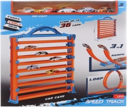 3-in-1 baan met autootjes en garage