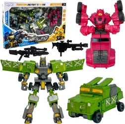 Woopie transforming robot set 4in1 battle vehicles