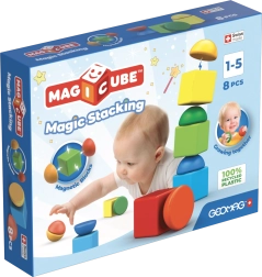 Geomag Magicube Stacking – magnetische bouwset voor de allerkleinsten, 8 onderdelen