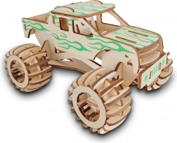 Houten 3D Puzzel Monster Truck