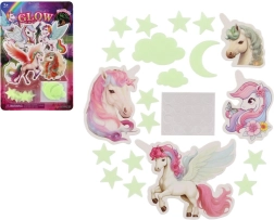 Glow-in-the-dark unicorns for wall and ceiling