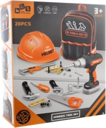 Kinder gereedschapsset in een rugzak